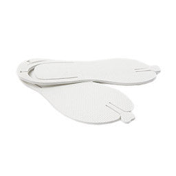 PEDICURE SLIPPERS, FOAM, WHITE - DIS4044