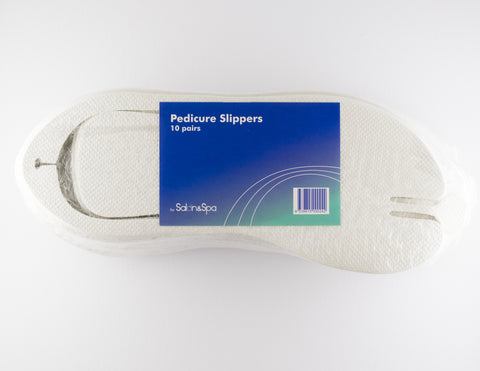 PEDICURE SLIPPERS, FOAM, WHITE - DIS4044