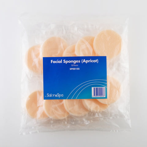 SPONGES ROUND APRICOT (10)    CODE SP001SS