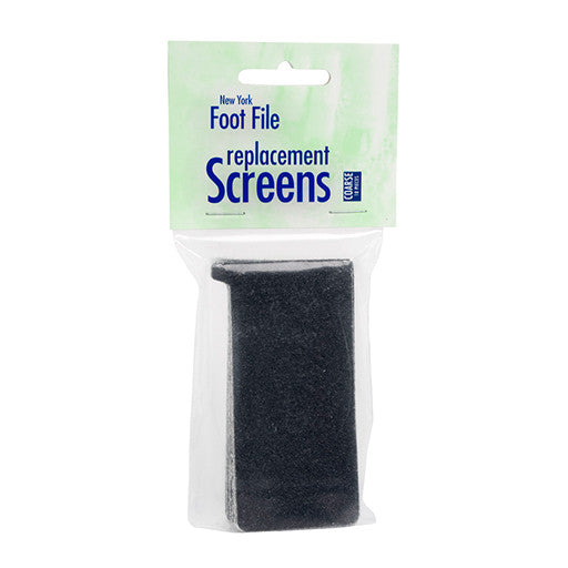 NEW YORK FOOT FILE REPLACEMENT SCREENS, COARSE, 20 PACK - NFFBJC